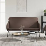 vidaXL Banc Marron 110x76x80 cm Similicuir