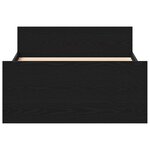 vidaXL Cadre de lit sans matelas chêne noir 100x200 cm
