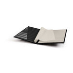 Classeur à bandes pour timbres 16 pages noires. Couleur - Noir