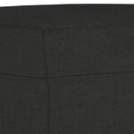 vidaXL Ensemble de canapés 4 Pièces avec coussins Noir Tissu