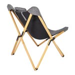 Bo-Camp Chaise de détente Wembley L Gris
