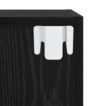 vidaXL Meuble TV 4 Pièces Noir 37 x 37 x 142.5 cm Bois d'ingénierie