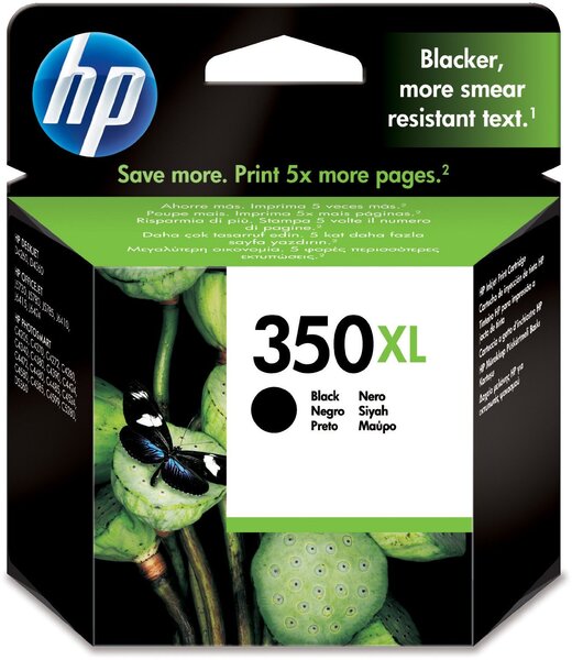 Encre vivera originale hp 350 xl (cb336ee) pour hp  noir hp