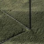 vidaXL Tapis HUARTE à poils courts doux et lavable vert forêt Ø 100 cm