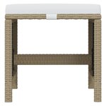 vidaXL Ensemble à manger de jardin coussins 19Pièces Beige Résine tressée