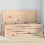 vidaXL Boîte de rangement 109x36 5x33 cm Bois massif de pin