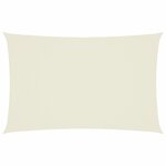 vidaXL Voile de parasol tissu oxford rectangulaire 2x4 5 m crème