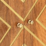 vidaXL Armoire latérale marron et noir 60x33 5x75 cm bois de manguier