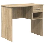 vidaXL Bureau Chêne Sonoma 90 x 49 x 75 cm Bois d'ingénierie
