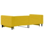 vidaXL Lit de jour avec lit gigogne jaune 100x200 cm velours