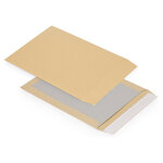 Pochette dos carton brune auto-adhésive 22,9x32,4 cm