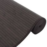 vidaXL Tapis rectangulaire marron foncé 80x200 cm bambou