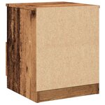 vidaXL Table de chevet 2 Pièces vieux bois 40x40x50 cm bois d’ingénierie