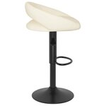 vidaXL Tabourets de bar lot de 2 crème velours