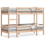 vidaXL Lit superposé sans matelas 90x200 cm bois de pin massif