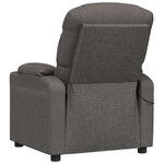 vidaXL Fauteuil électrique de massage Gris foncé Tissu