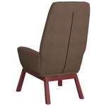 vidaXL Chaise de relaxation Taupe Tissu