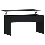 vidaXL Table basse Noir 102x50 5x52 5 cm Bois d'ingénierie