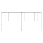 vidaXL Tête de lit métal blanc 200 cm