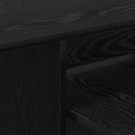 vidaXL Table console Chêne noir 91 5 x 35 x 38 5 cm Bois d'ingénierie