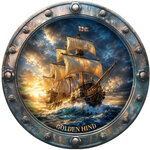 Monnaie GOLDEN HIND Famous Ships 1 Oz Argent 1$ USA 2026 (PRÉCOMMANDE)