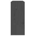vidaXL Bibliothèque/Séparateur de pièce Gris 60x30x71 5 cm Pin massif