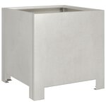 vidaXL Jardinières 2 Pièces 30x30x30 cm acier inoxydable