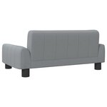 vidaXL Canapé pour enfants gris clair 70x45x30 cm tissu