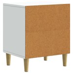vidaXL Cabinet de chevet 2 pc Blanc 43 x 34 5 x 50 cm