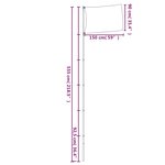 vidaXL Drapeau des Pays-Bas et mât 5 55 m Aluminium