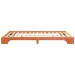 vidaXL Cadre de lit surélevé avec stockage Marron bois