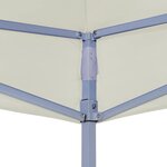 vidaXL Toit de tente de réception 4 5x3 m Crème 270 g/m²