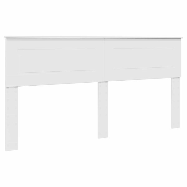 vidaXL Tête de lit Blanc Brillant 200 cm Bois d'ingénierie