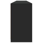vidaXL Buffet avec lumières LED noir 202x37x67 cm
