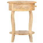 vidaXL Table d'appoint 37x37x61 cm Bois de manguier massif