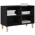 vidaXL Meuble TV Chêne noir 69 5 x 30 x 50 cm Bois d'ingénierie