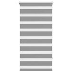 vidaXL Store vénitien zébré 60 9 x 120 cm  largeur du tissu 56 7 cm  gris