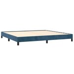 vidaXL Cadre de lit Bleu foncé 200x200 cm Velours