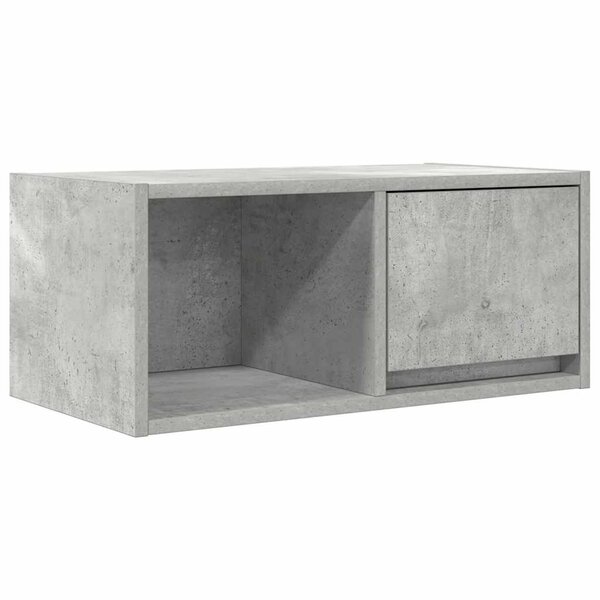 vidaXL Meuble TV gris béton 60x31x25 5 cm bois d'ingénierie
