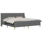 vidaXL Cadre de lit avec matelas avec tête de lit Polyester