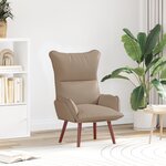 vidaXL Fauteuil Relaxant en Similicuir Cappuccino