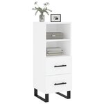 vidaXL Buffet blanc 34 5x34x90 cm bois d'ingénierie