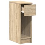 vidaXL Table de chevet avec tiroir chêne sonoma 20x36x60 cm