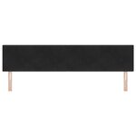 vidaXL Tête de lit avec des lumières à LED Noir 100 cm Velours