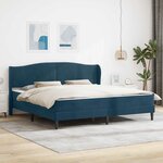 vidaXL Cadre de lit avec tête de lit Bleu 200 x 200 cm Velours