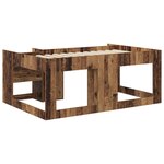 vidaXL Cadre de lit pour enfants avec rangement Bois ancien