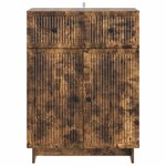 vidaXL Buffet Chêne fumé 66 x 34 5 x 90 cm Bois d'ingénierie