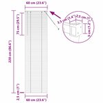 vidaXL Store de Fenêtre avec des rideaux Argent Aluminium