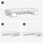 vidaXL Ensembles de canapés 10 pc Bois d'Acacia Massif