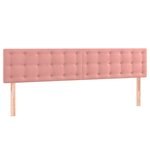vidaXL Sommier à lattes de lit avec matelas rose 120x190 cm velours